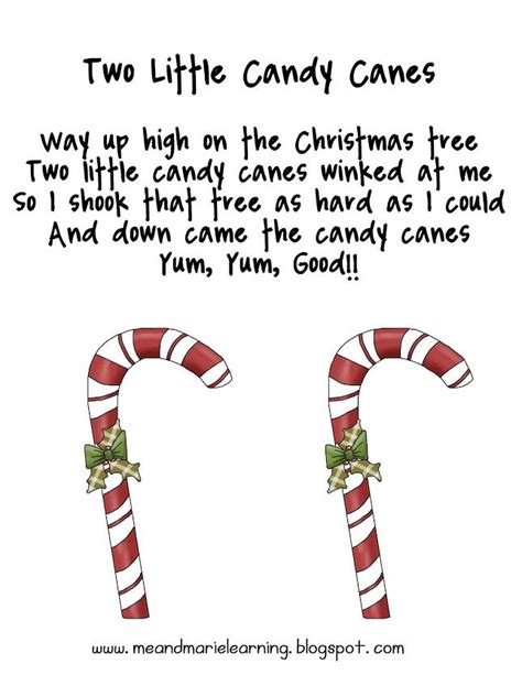 candy cane christmas song lyrics|5 little candy canes poem.